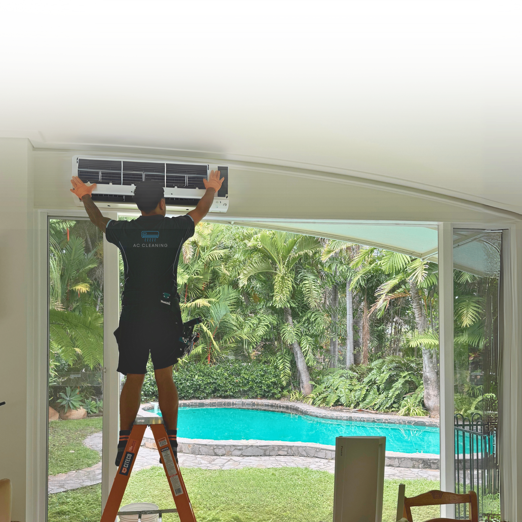 Professional aircon cleaning Townsville - split system deep clean